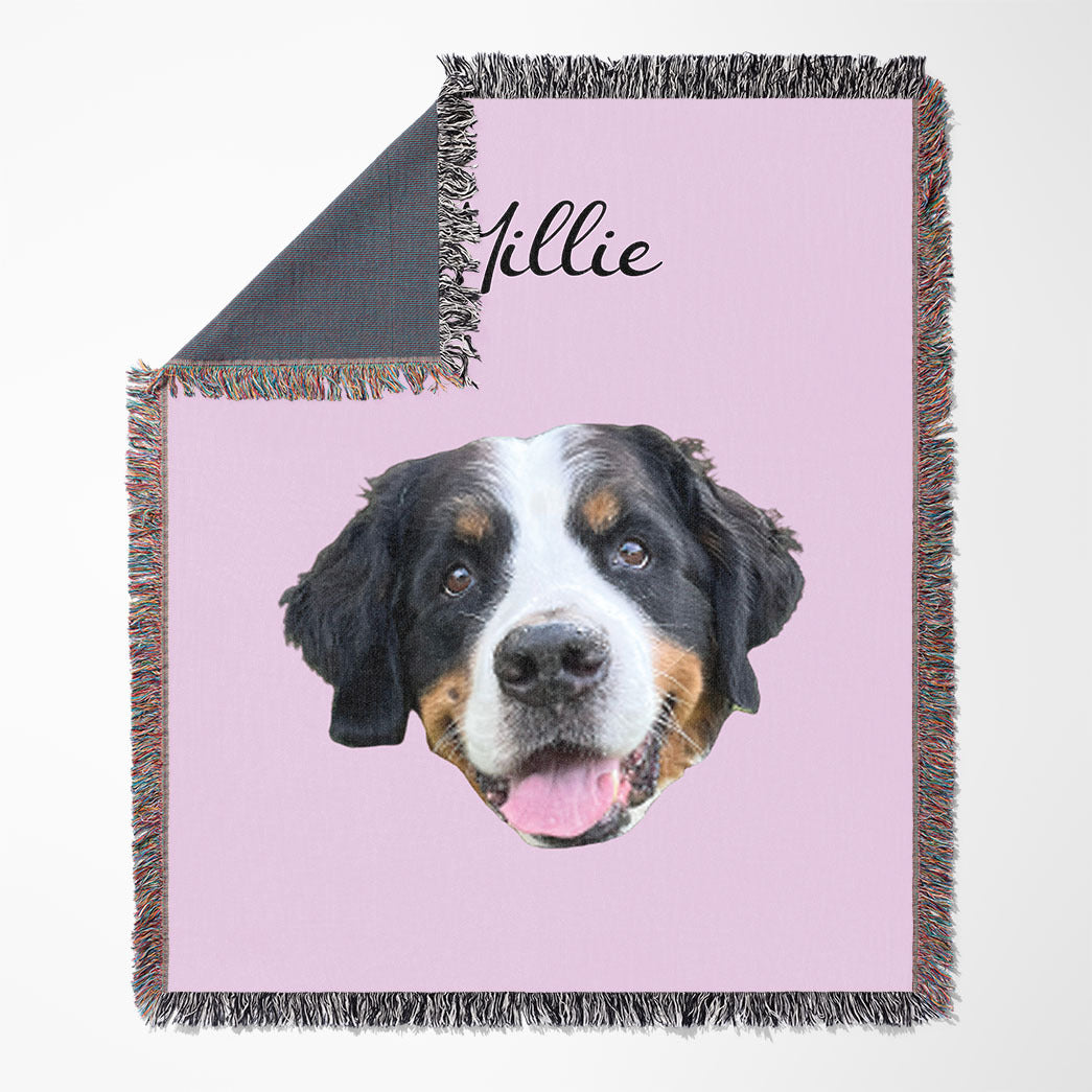 Personalized Pet Custom Woven Blanket