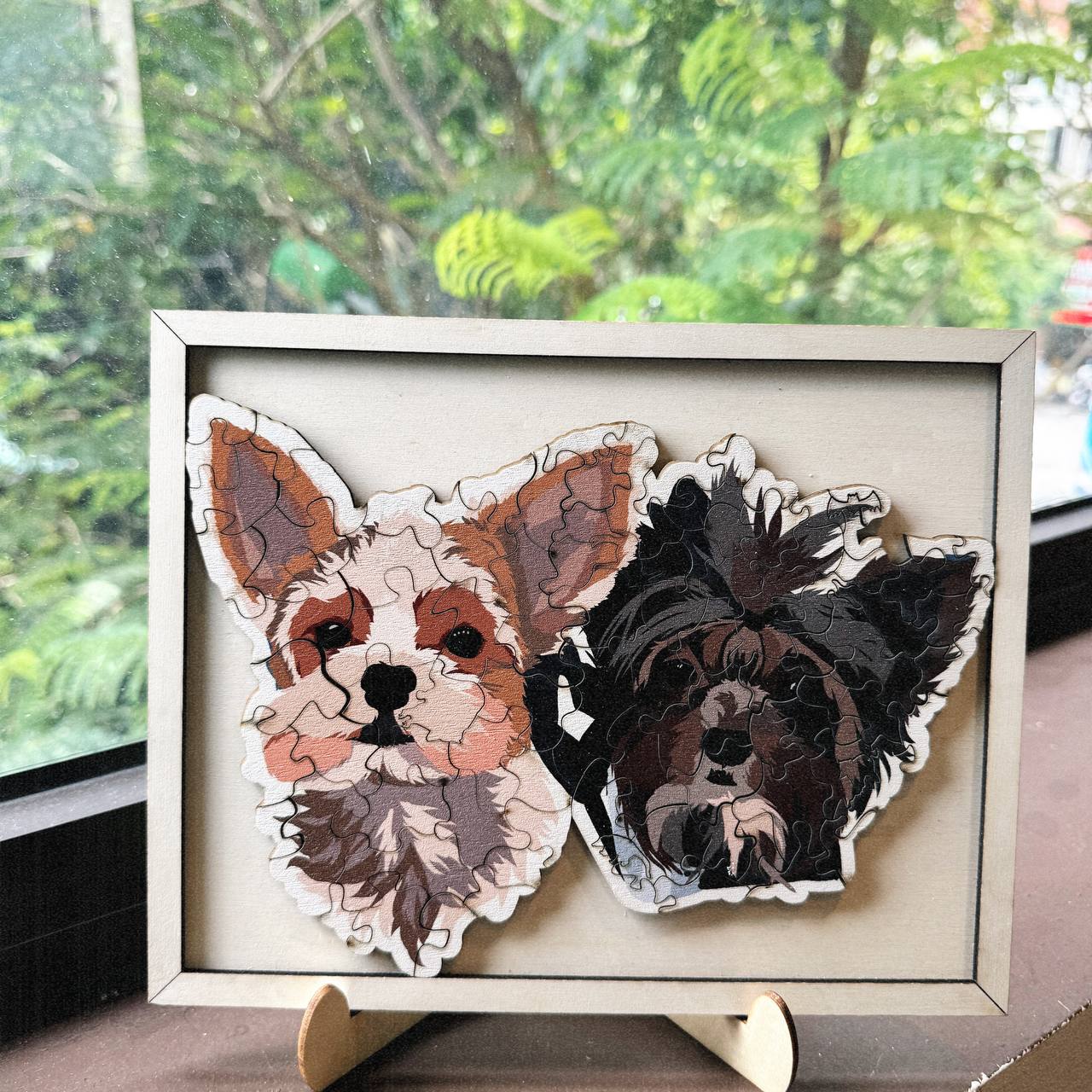 Personalized Pet Dog Cat Photo Wooden Puzzle