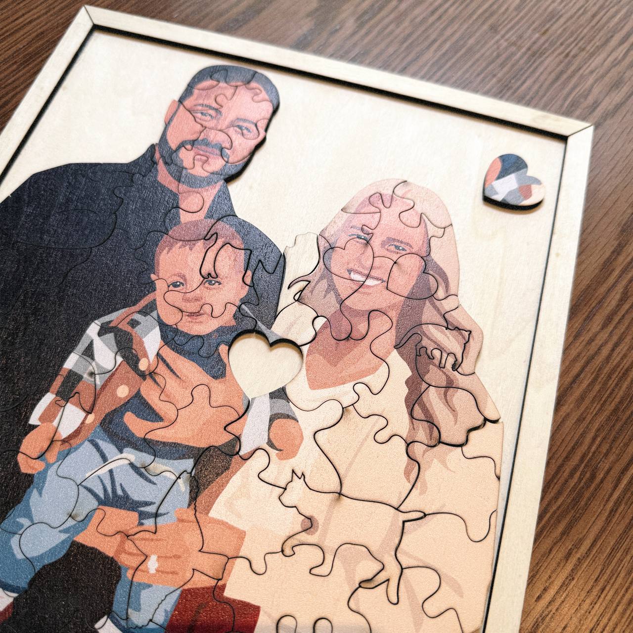 Personalized Family Photo Wooden Puzzle