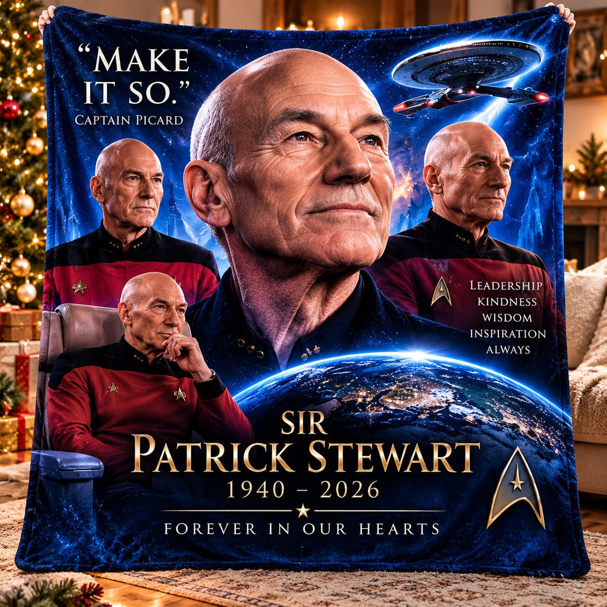 Make It So Custom Fleece Blanket