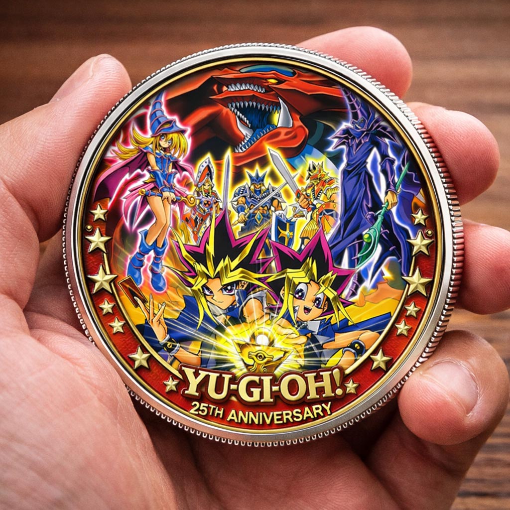 Anime Yugioh 25th Anniversary Custom Printed Coin