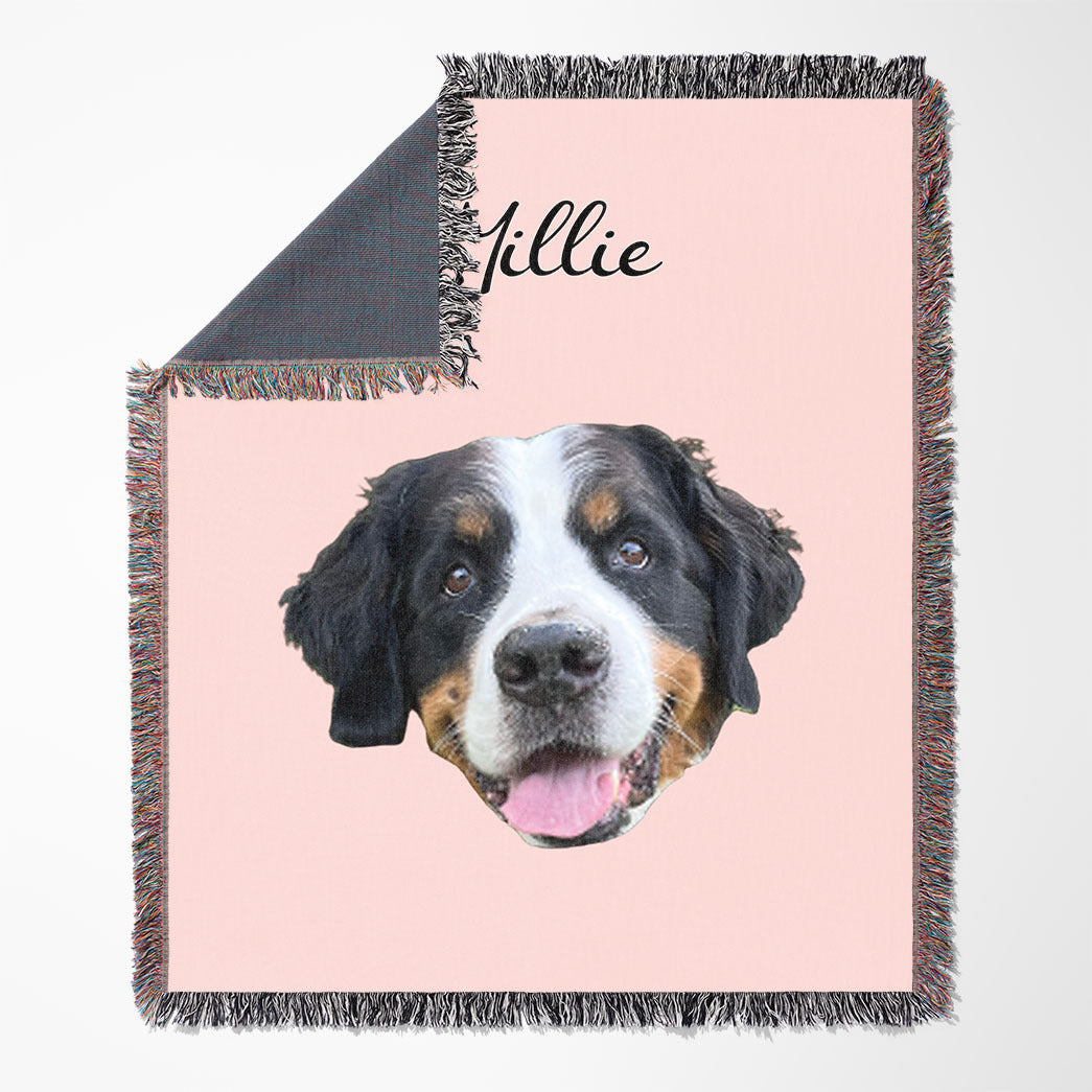 Personalized Pet Custom Woven Blanket