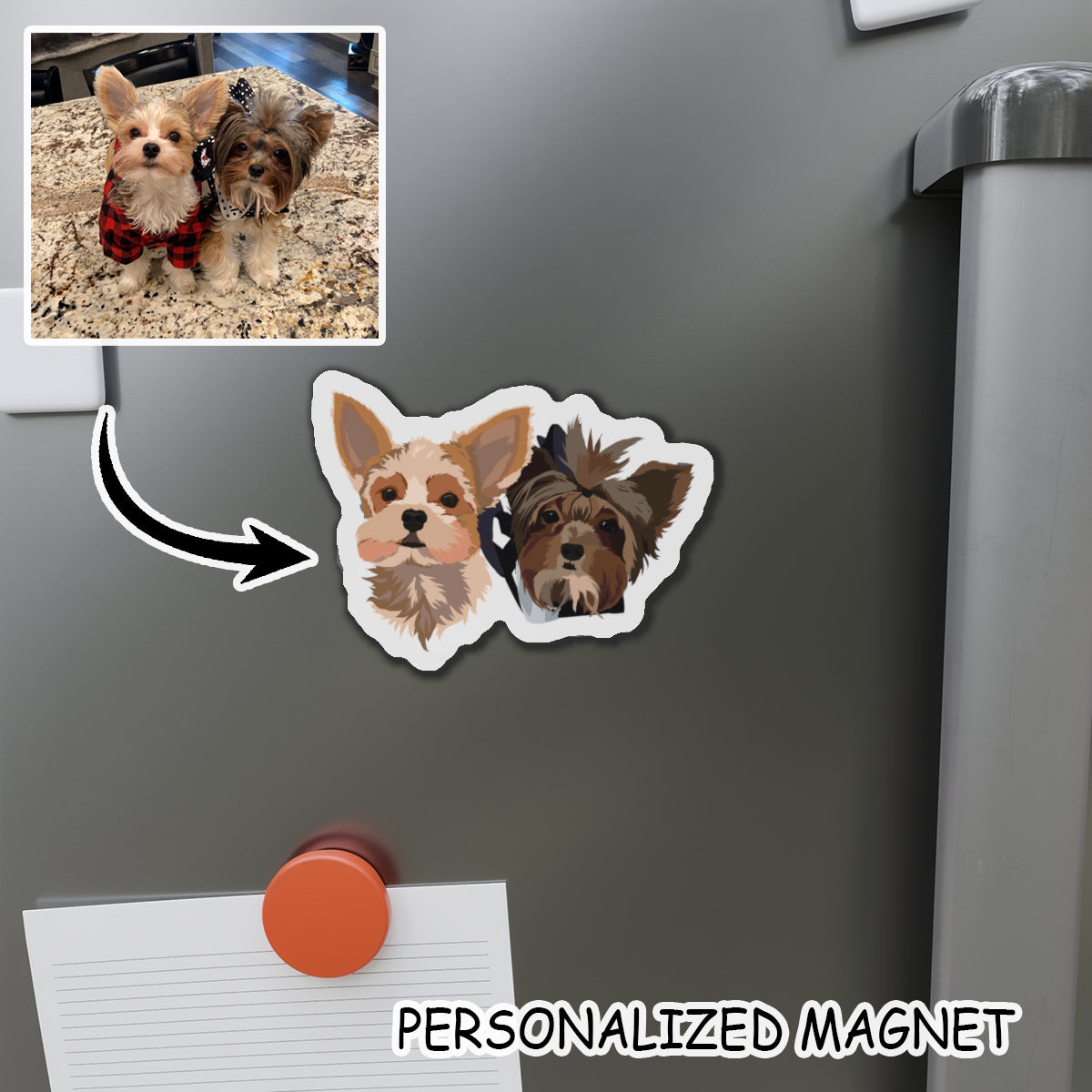 Personalized Pet Dog Cat Photo Magnets