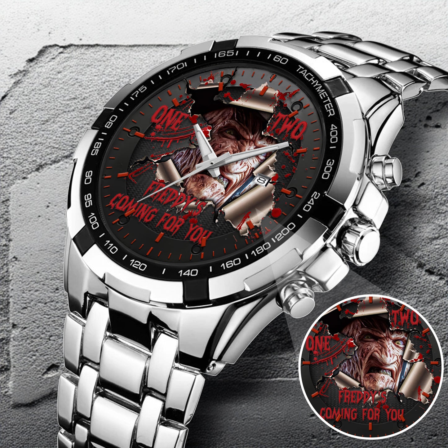 Halloween Horror Movies Freddy's Coming For You Personalized Quartz Watch