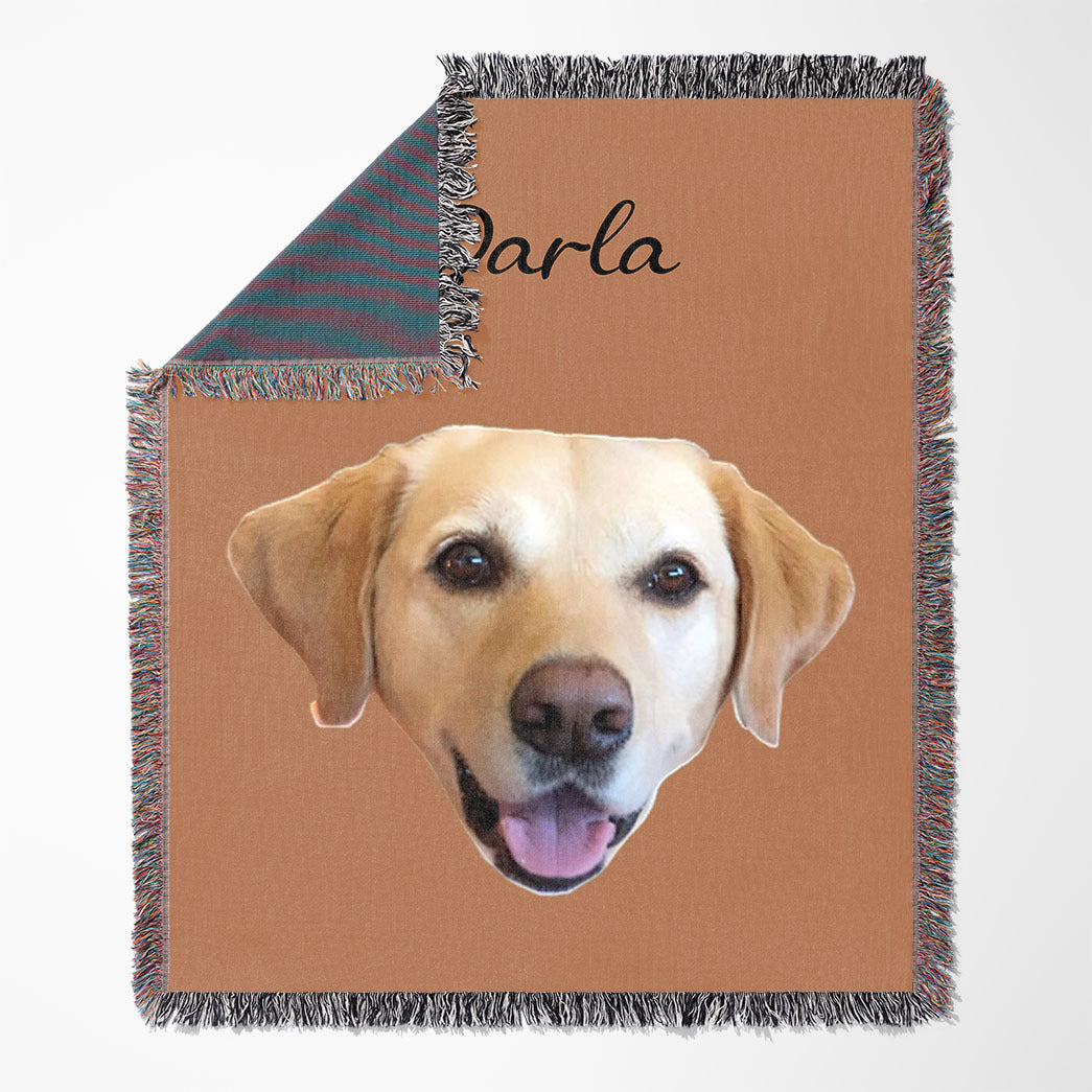 Personalized Pet Custom Woven Blanket