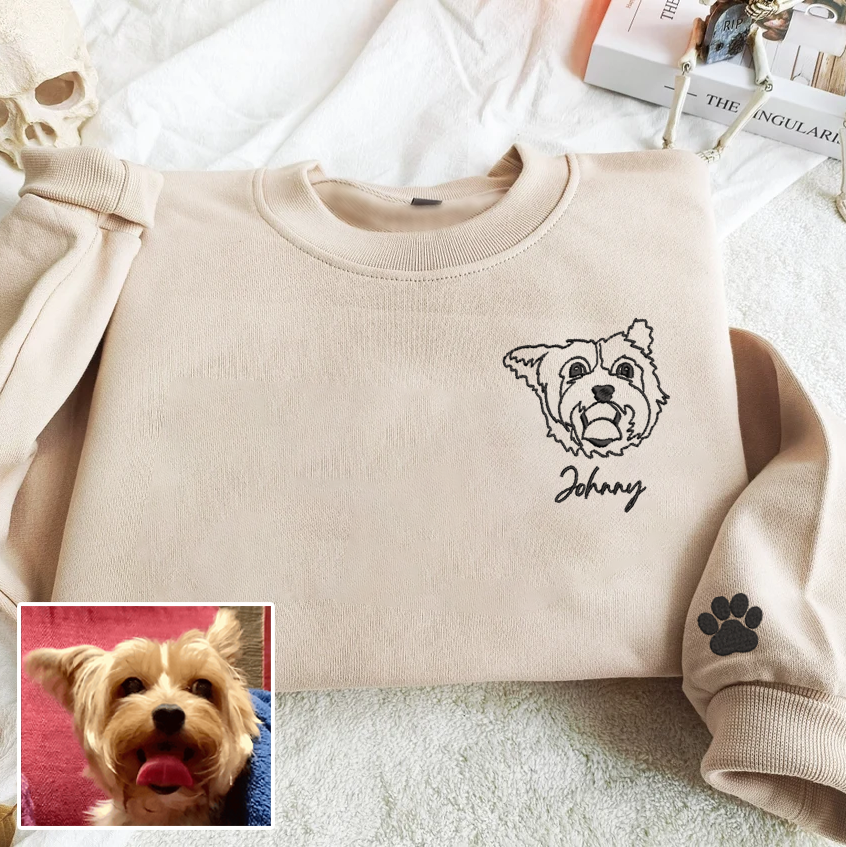 Dog face sweatshirt on sale