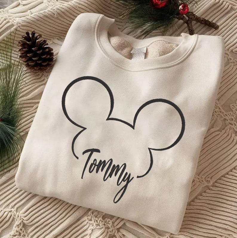 Valentine Personalized Embroidered Couple Hoodie Sweatshirt T-Shirt