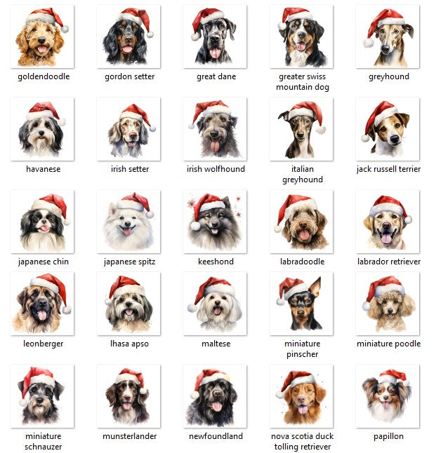 Personalized Pet Dog Cat Dear Santa Imitation Knitted Stockings