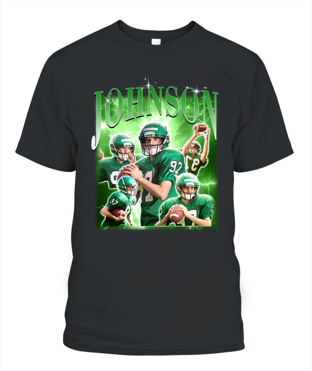 Personalized American Football Photo Printed Shirt