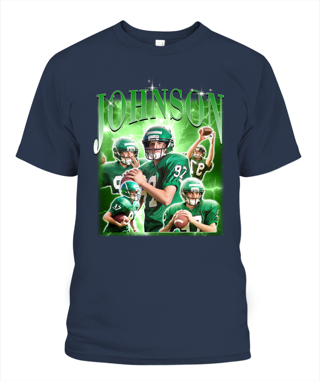 Personalized American Football Photo Printed Shirt