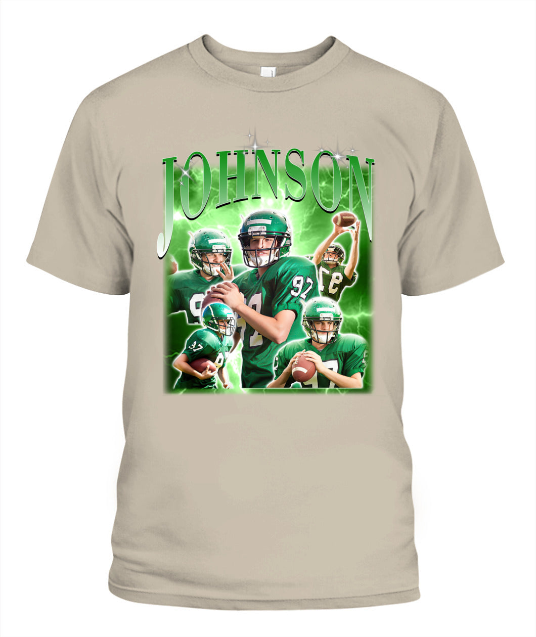 Personalized American Football Photo Printed Shirt