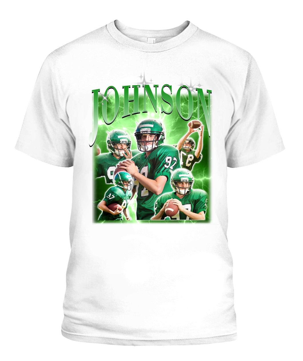 Personalized American Football Photo Printed Shirt