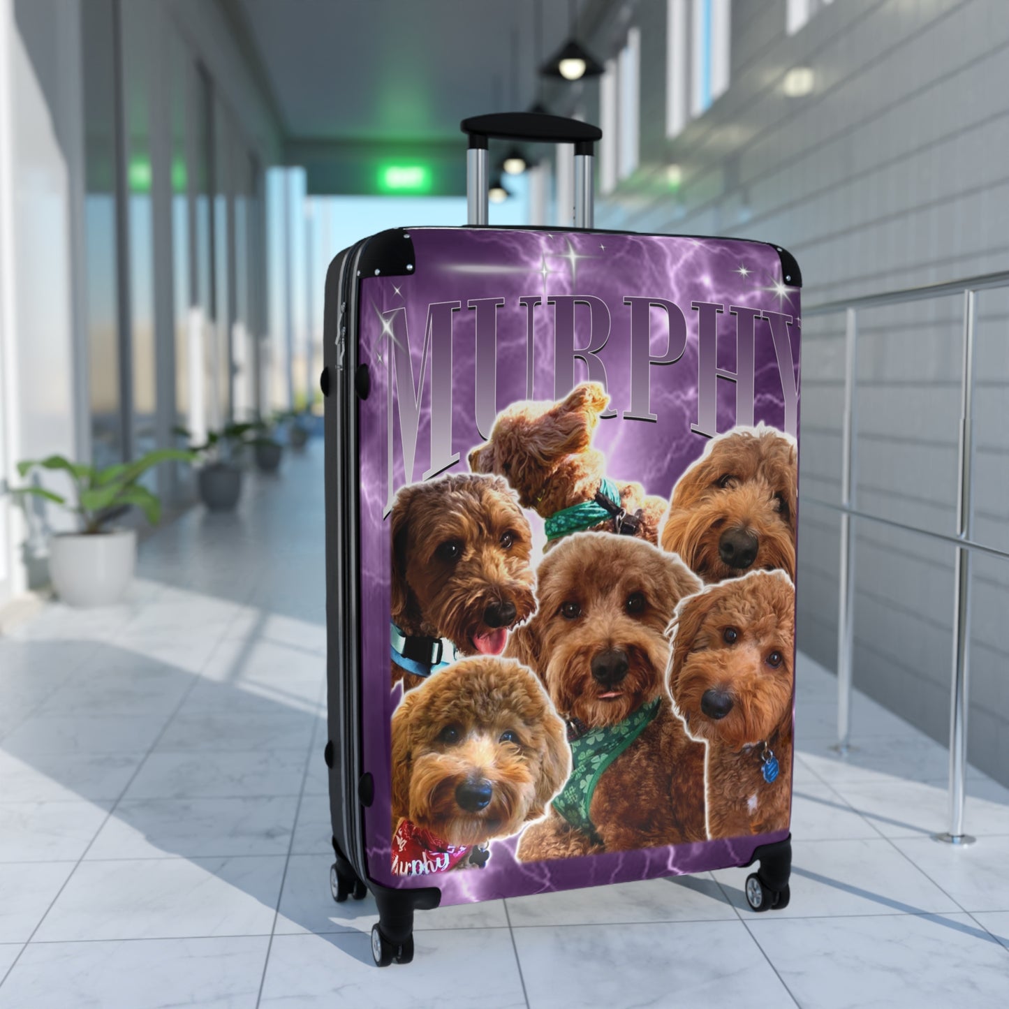 Personalized Pet Dog Cat Photo Suitcase