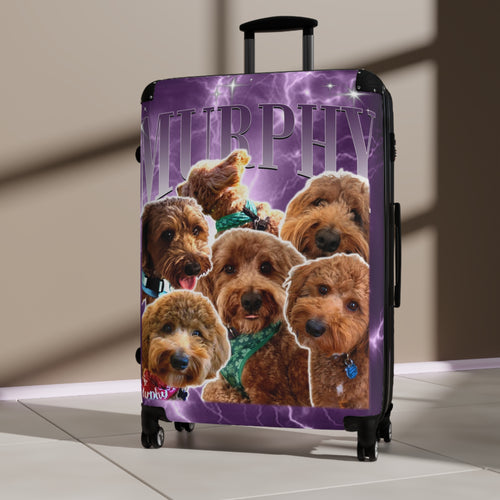 Personalized Pet Dog Cat Photo Suitcase