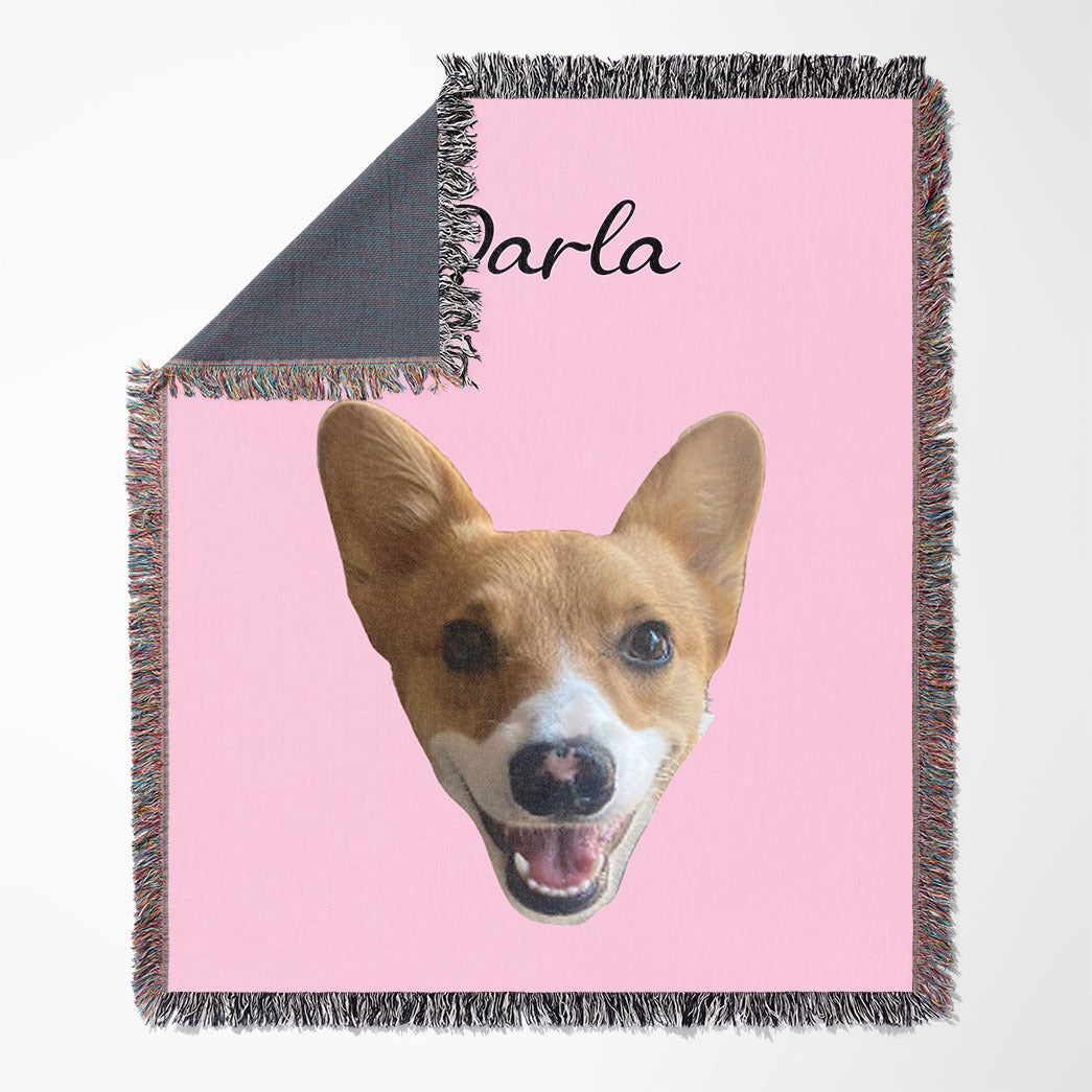 Personalized Pet Custom Woven Blanket
