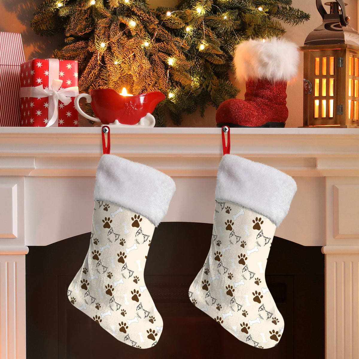 Personalized Dog Ear Stockings