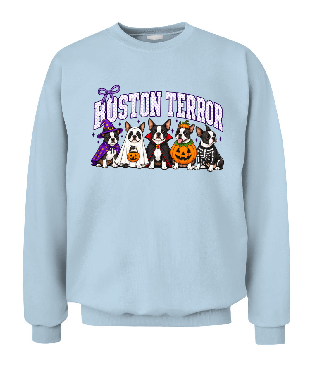 Halloween Custom Dog Breed Printed Graphic Sweatshirt T-Shirt