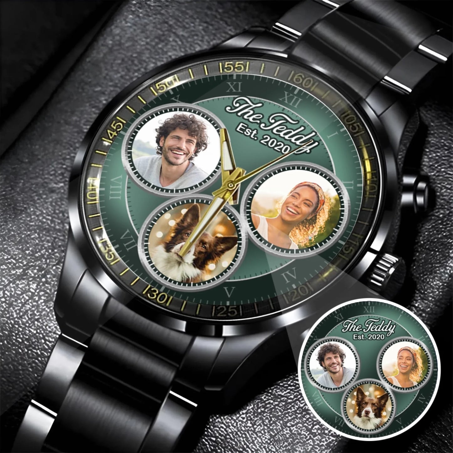 Black Stainless Steel Watch copy