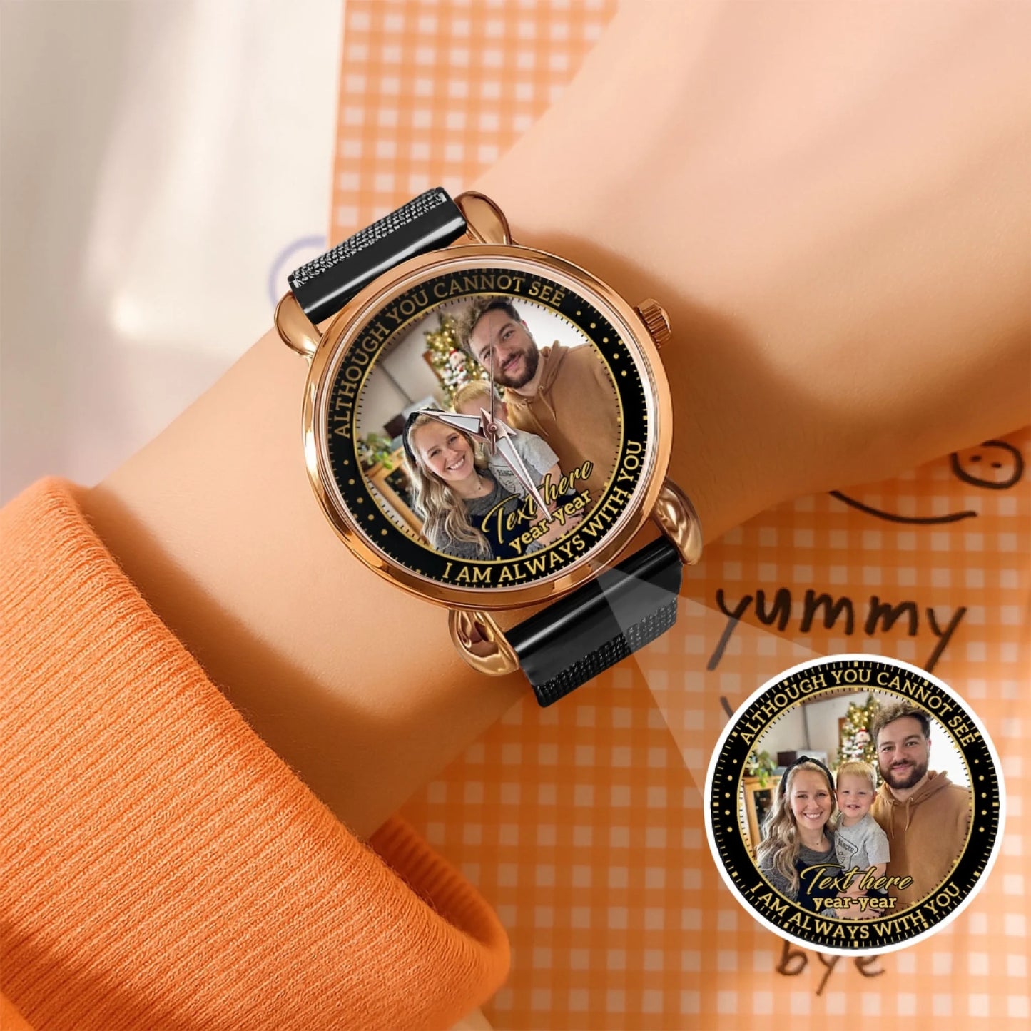 Mockup Mesh Strap Quartz Watch copy