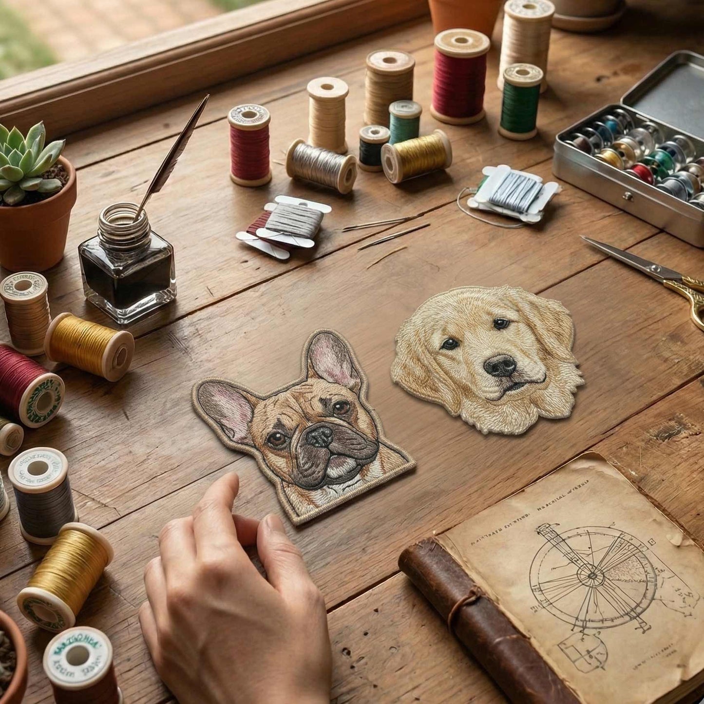 Embroidered Custom Pet Photo Embroidery Iron Patch