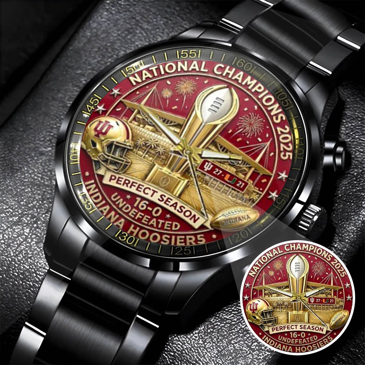 Personalized Indiana Hoosiers Football Watch