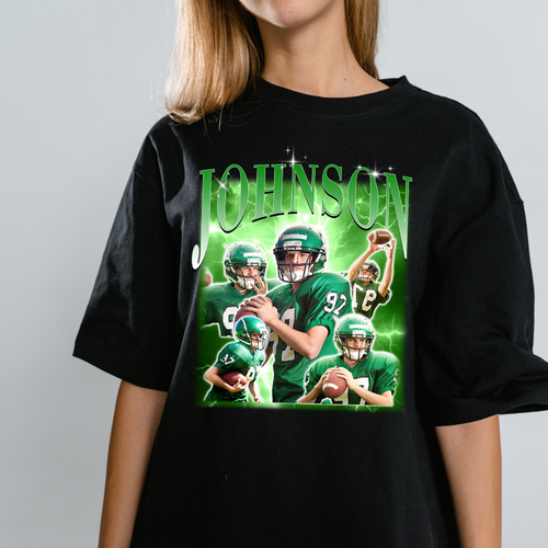 Personalized American Football Photo Printed Shirt