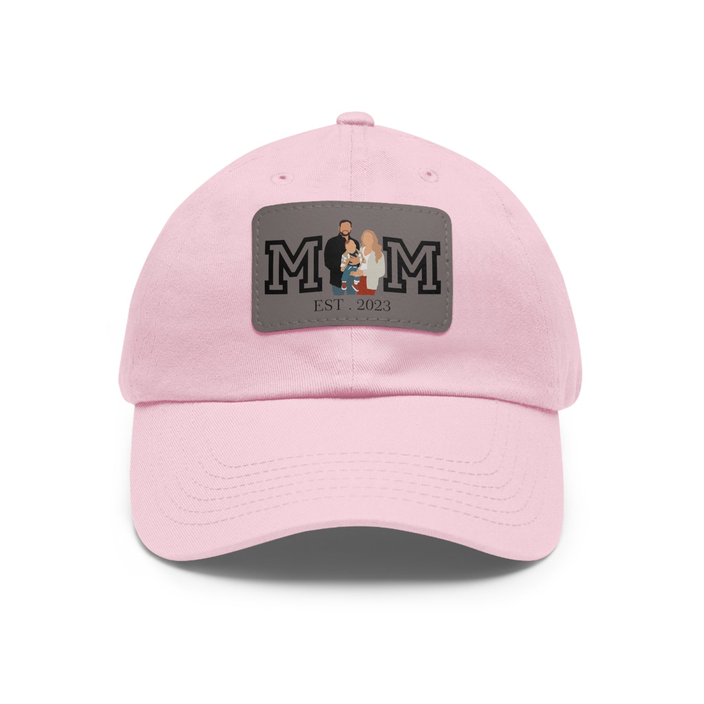 Custom MOM EST Hat with Leather Patch