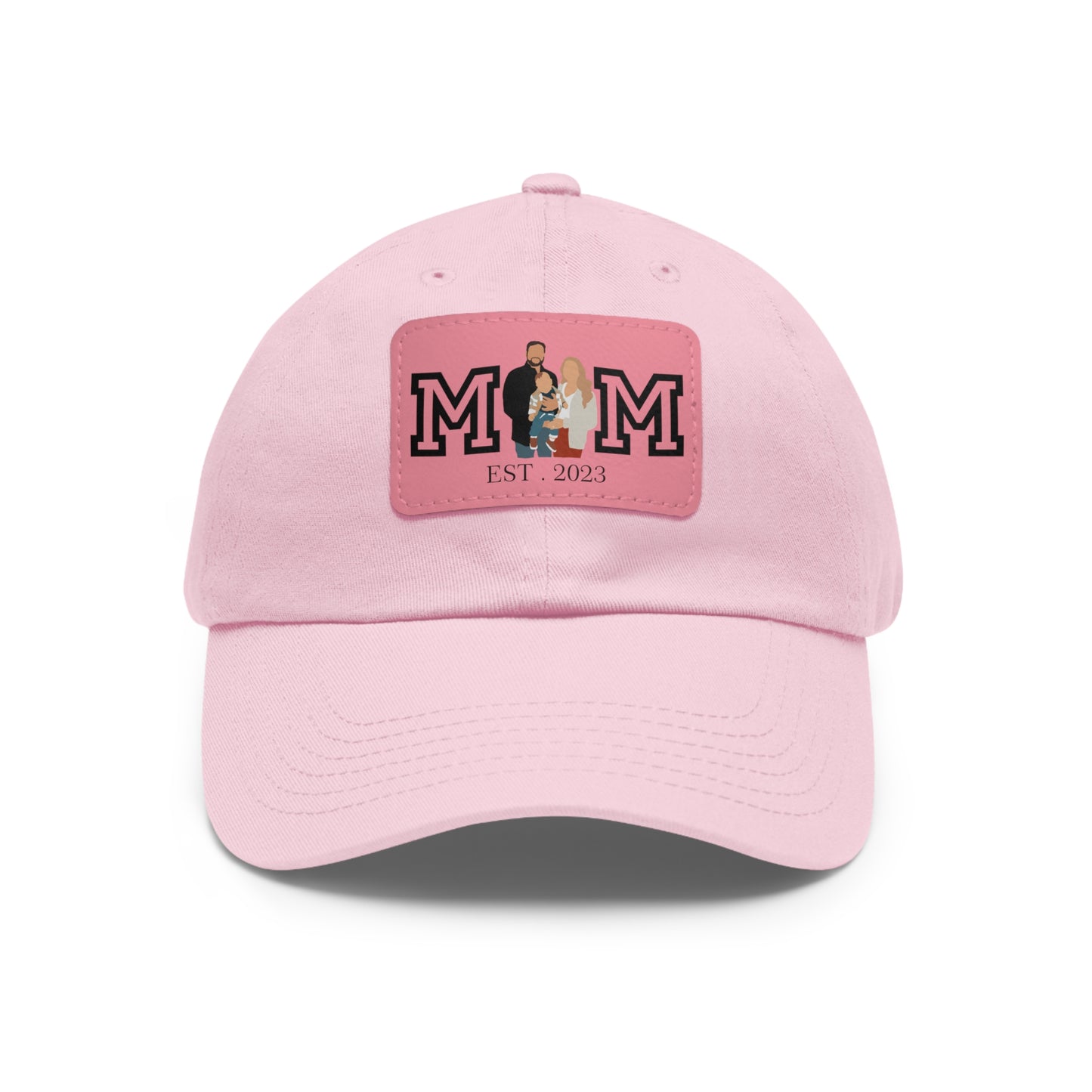 Custom MOM EST Hat with Leather Patch