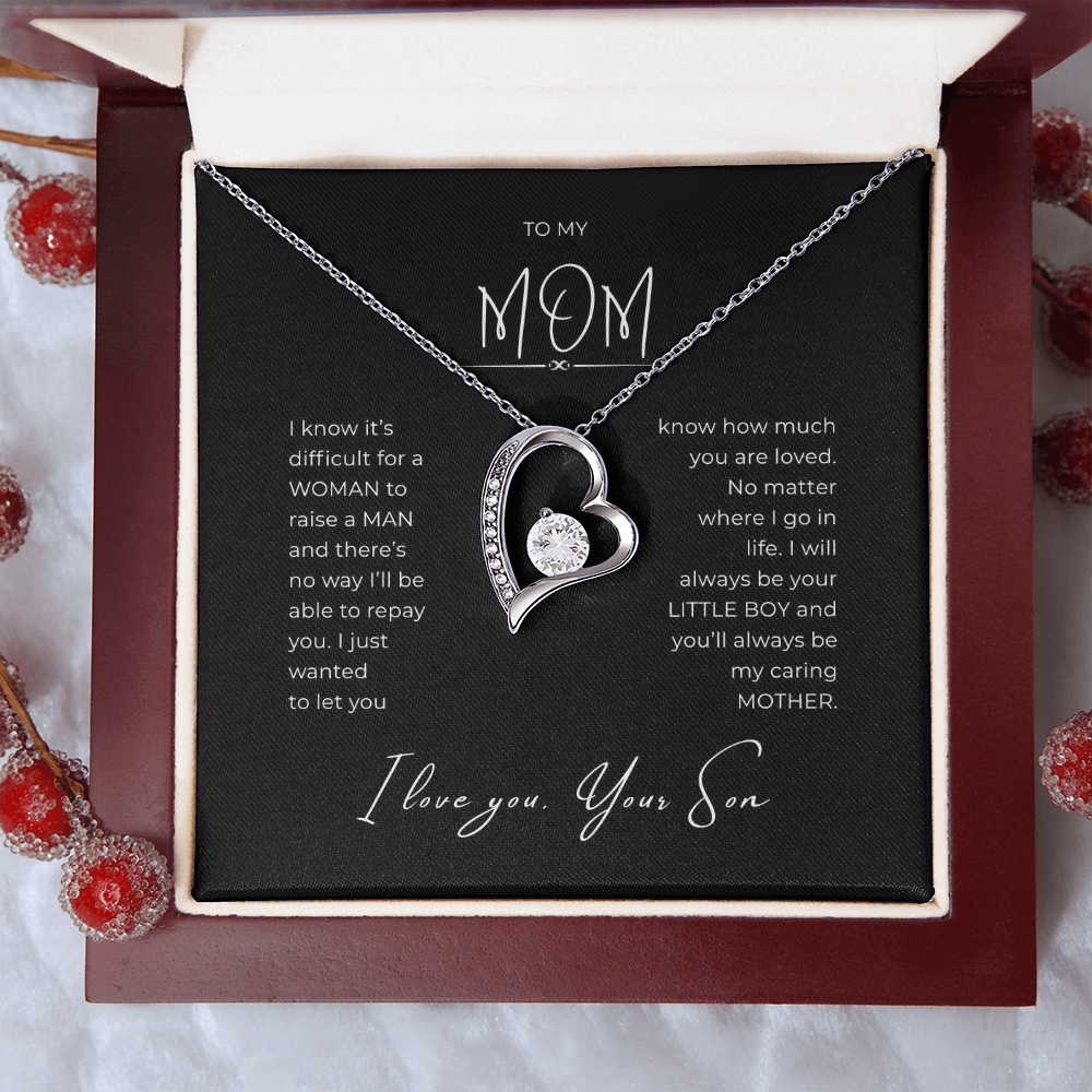 To My Mom Interlocking Hearts Necklace