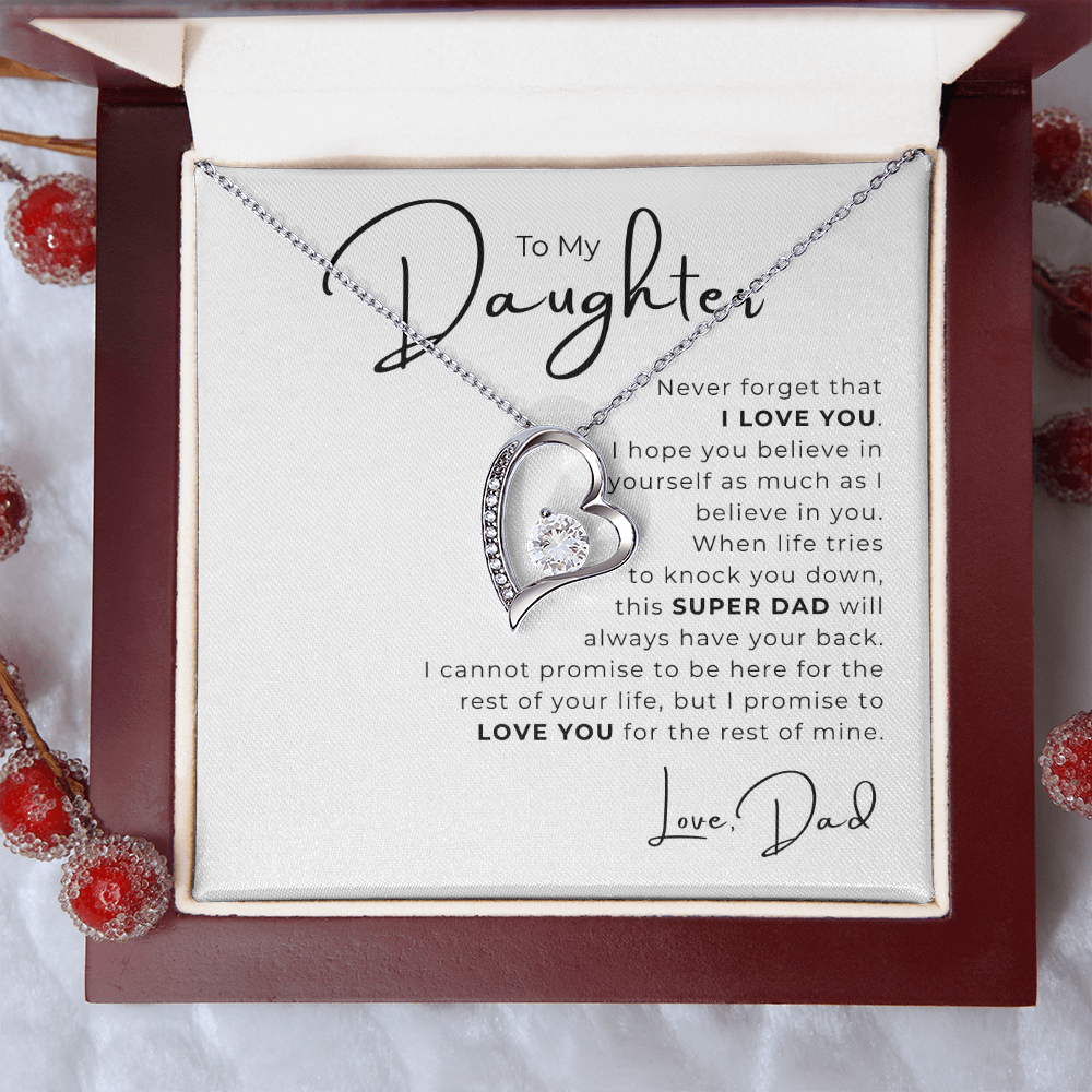 To My Daughter Forever Love Necklace