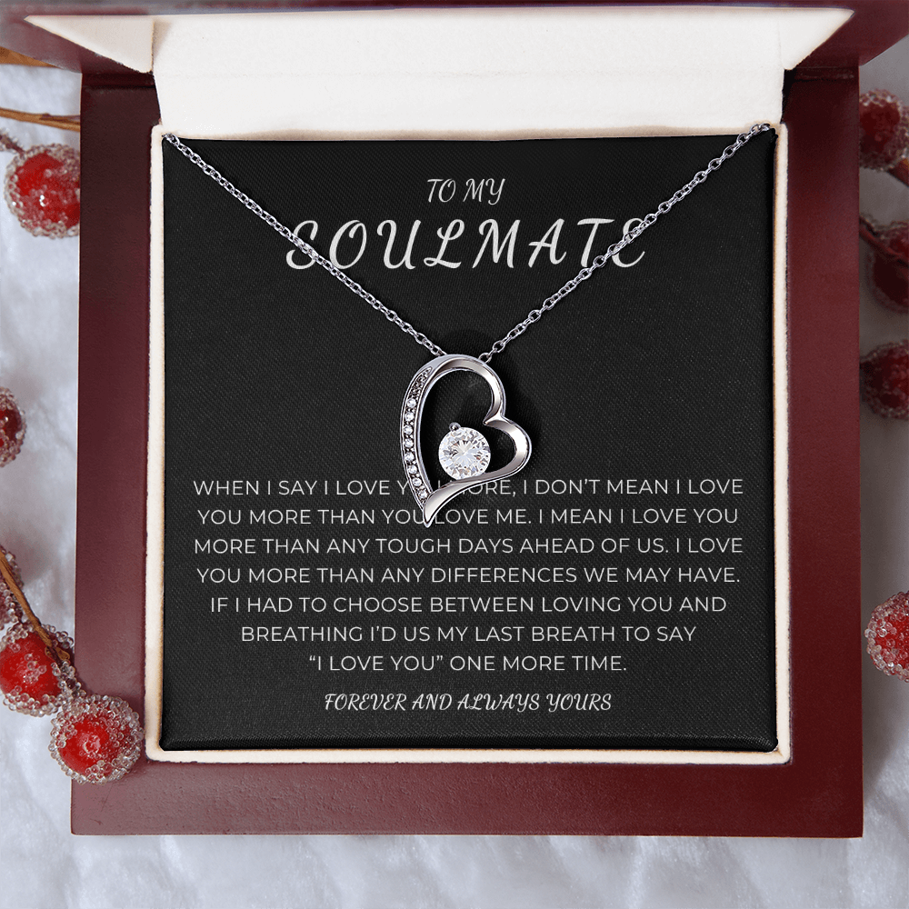 To My Soulmate Forever Love Necklace