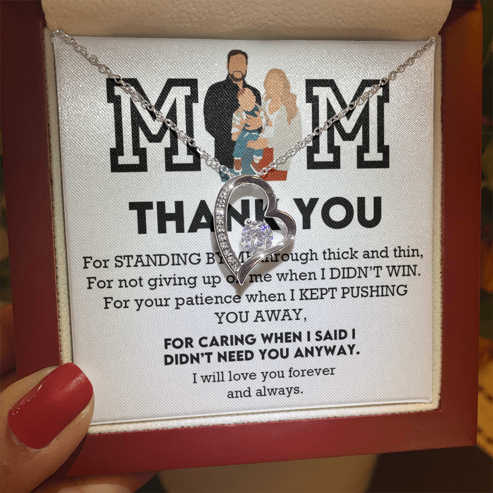 Mom Thank You Forever Love Necklace