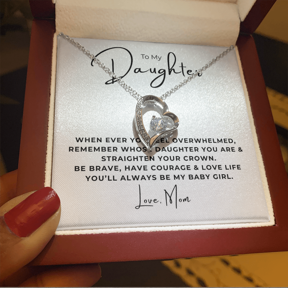 To My Daughter Forever Love Necklace