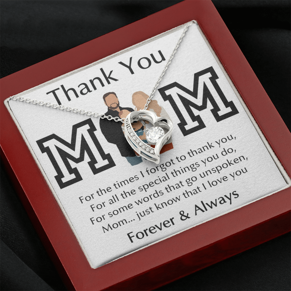 Thank You Mom Forever Love Necklace