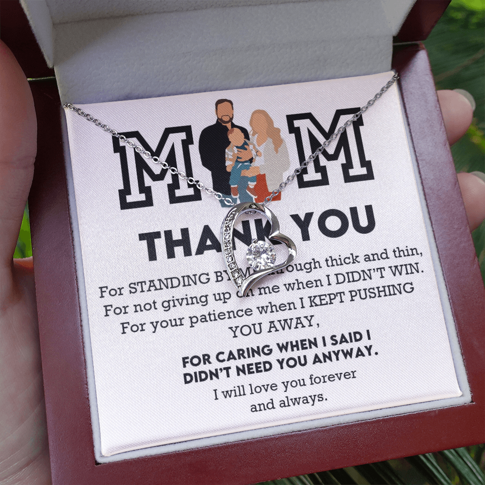 Mom Thank You Forever Love Necklace
