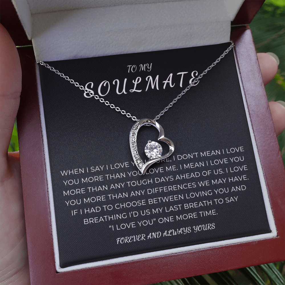 To My Soulmate Forever Love Necklace
