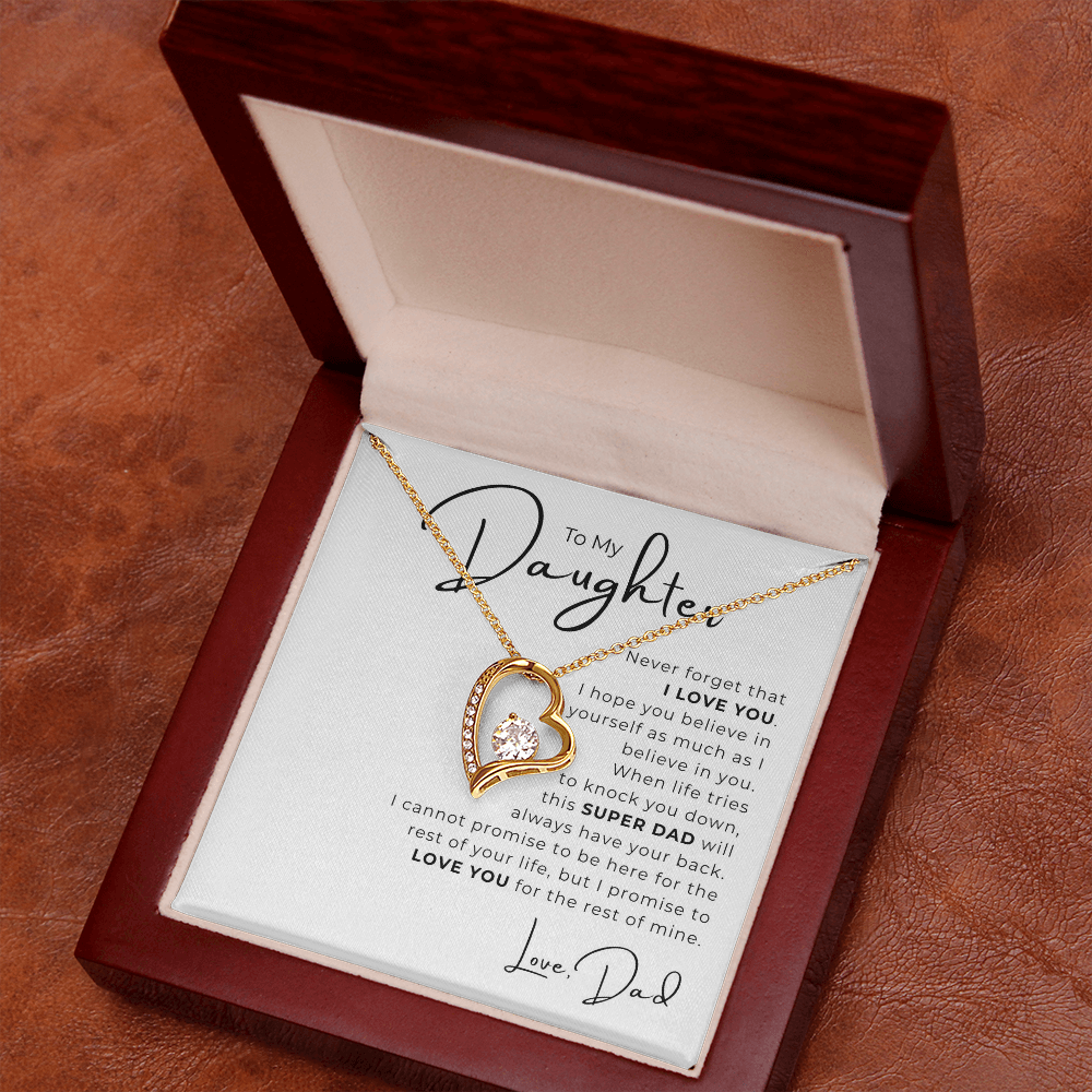 To My Daughter Forever Love Necklace