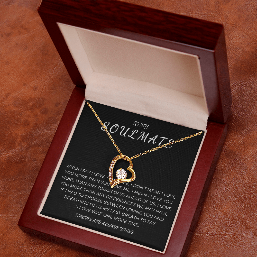 To My Soulmate Forever Love Necklace