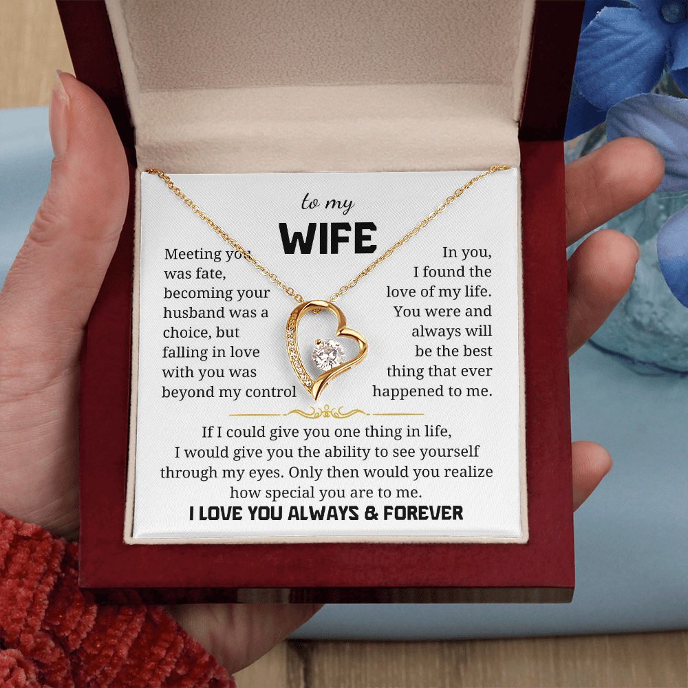 To My Wife Forever Love Necklace