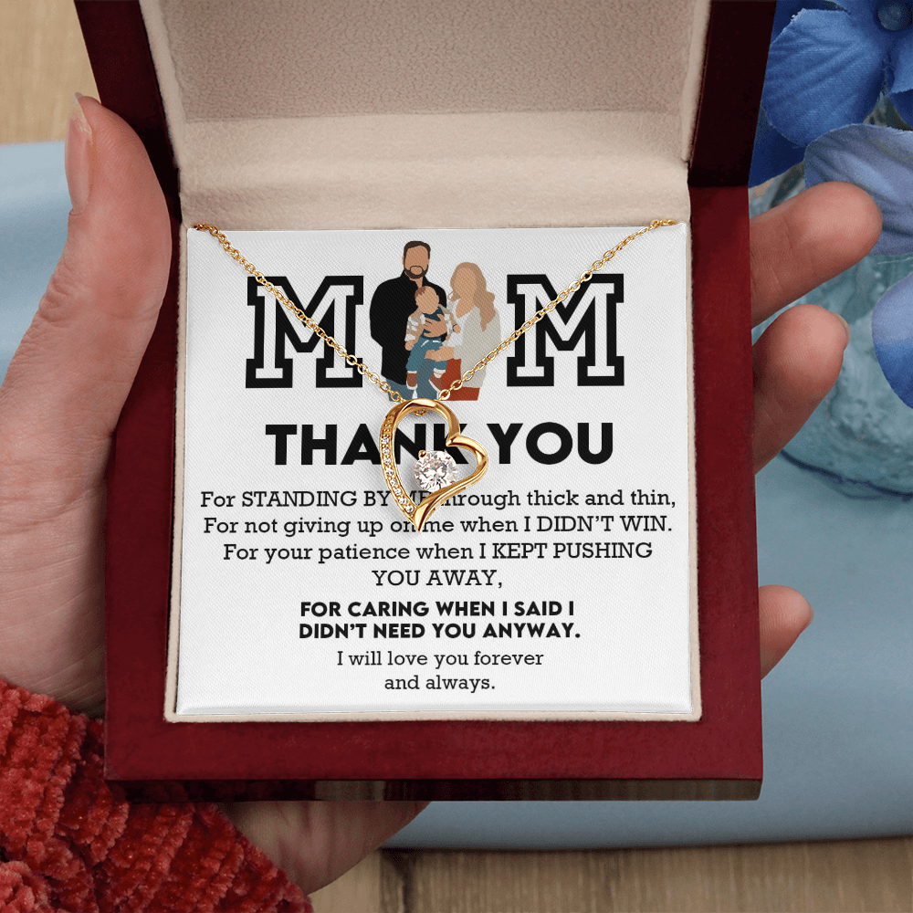 Mom Thank You Forever Love Necklace