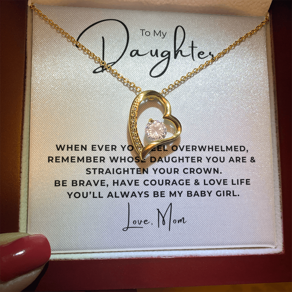 To My Daughter Forever Love Necklace