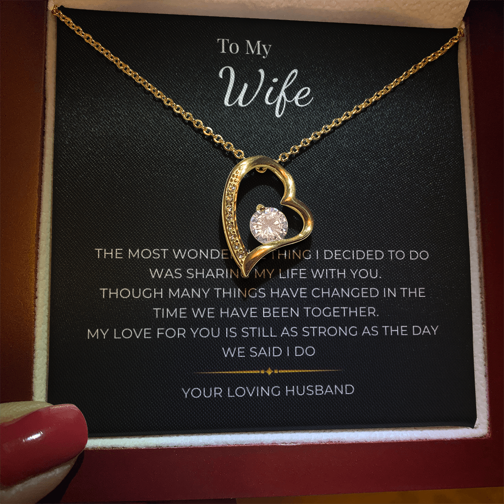 To My Wife Forever Love Necklace