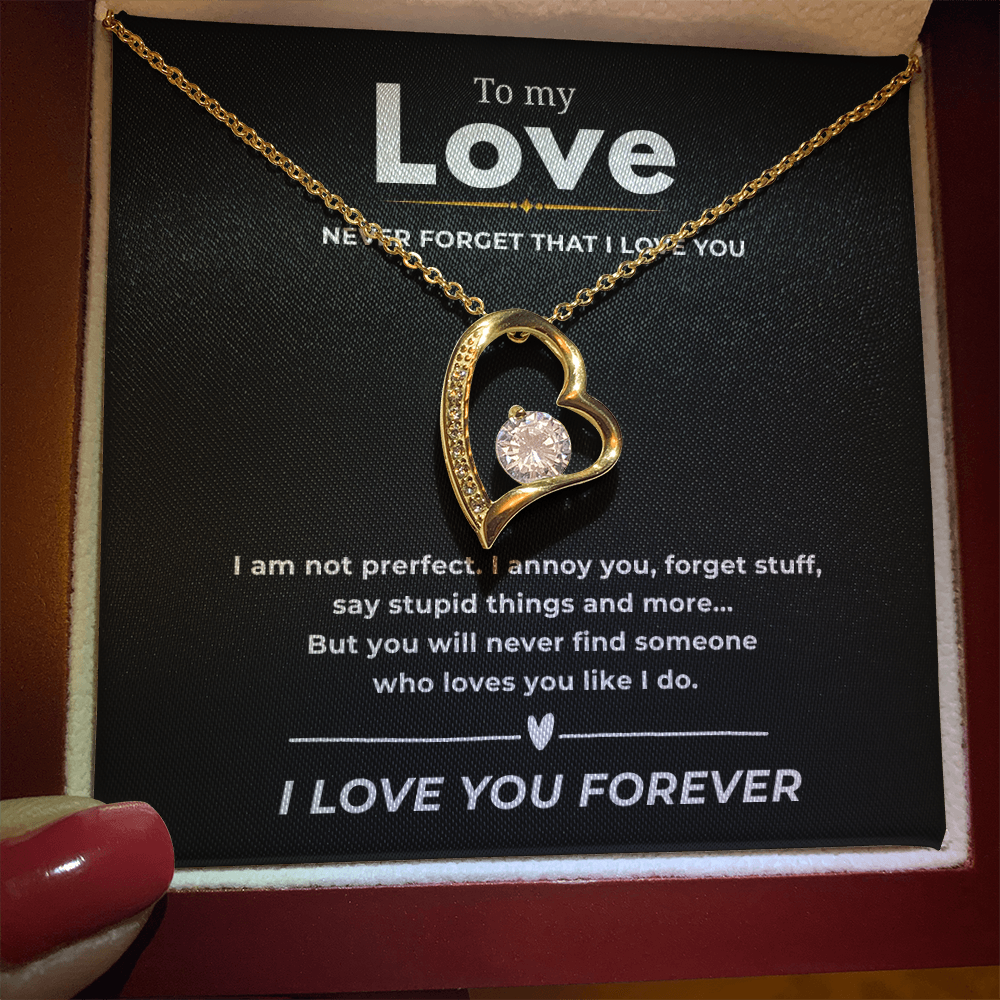 To My Love Forever Love Necklace