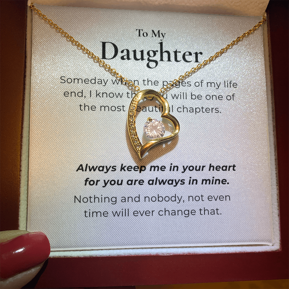 To My Daughter Forever Love Necklace