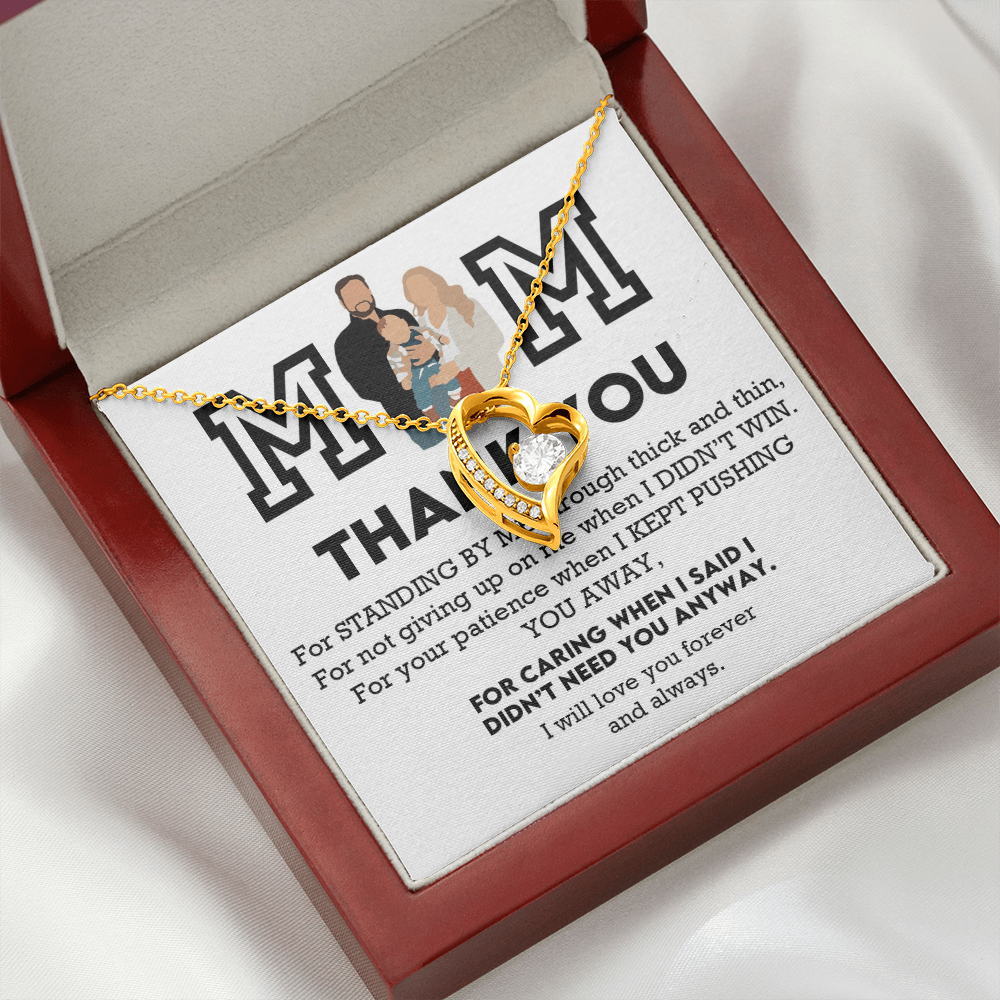 Mom Thank You Forever Love Necklace
