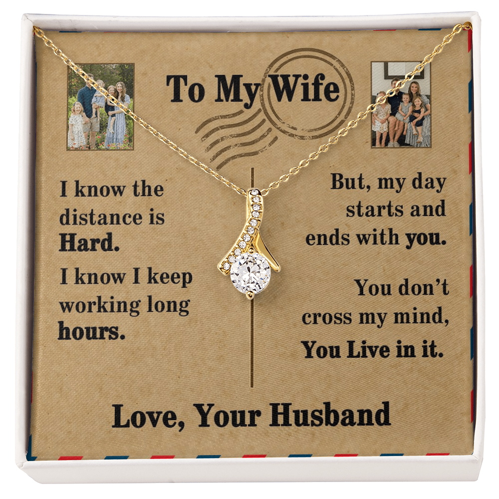 To My Wife Alluring Beauty Necklace