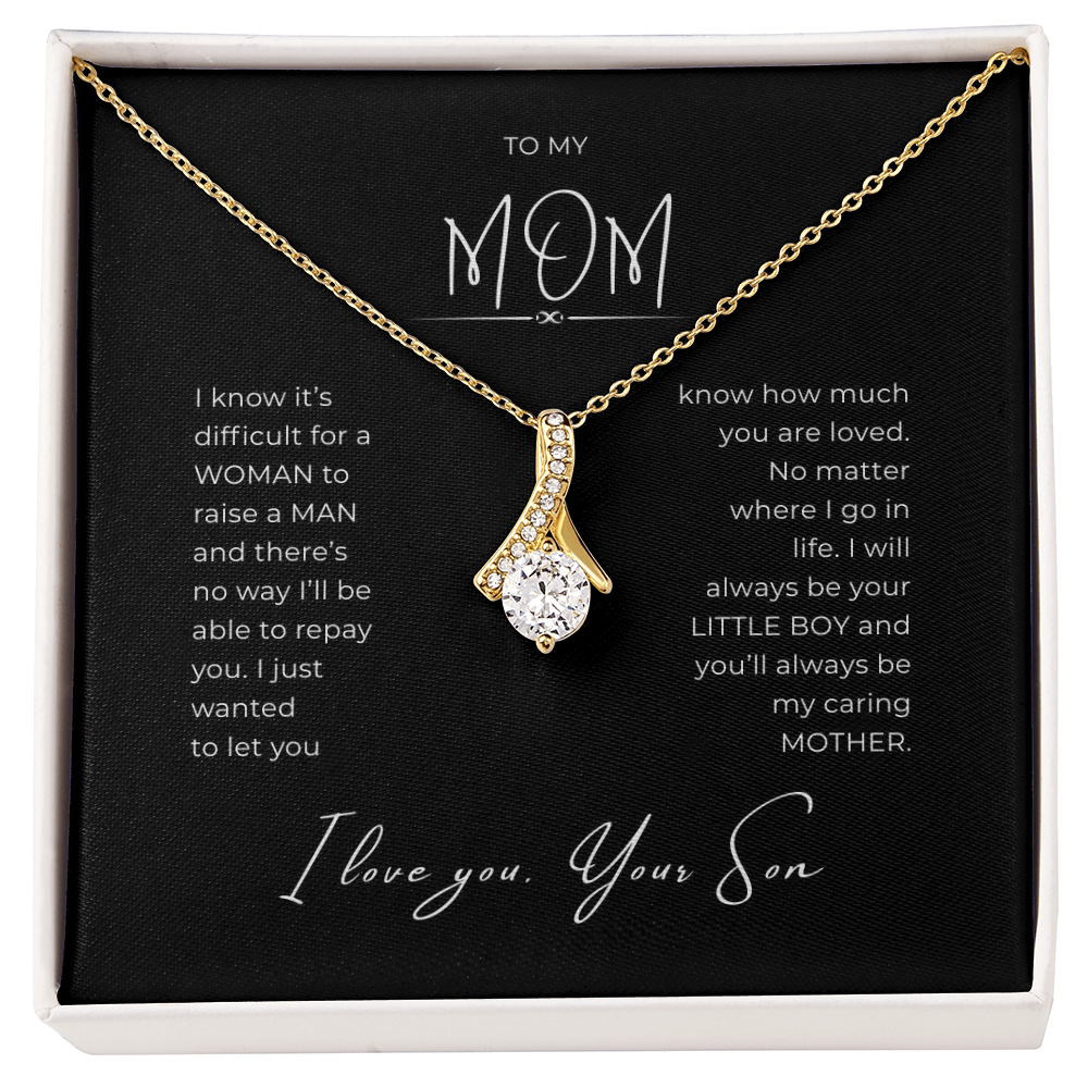 To My Mom Interlocking Hearts Necklace