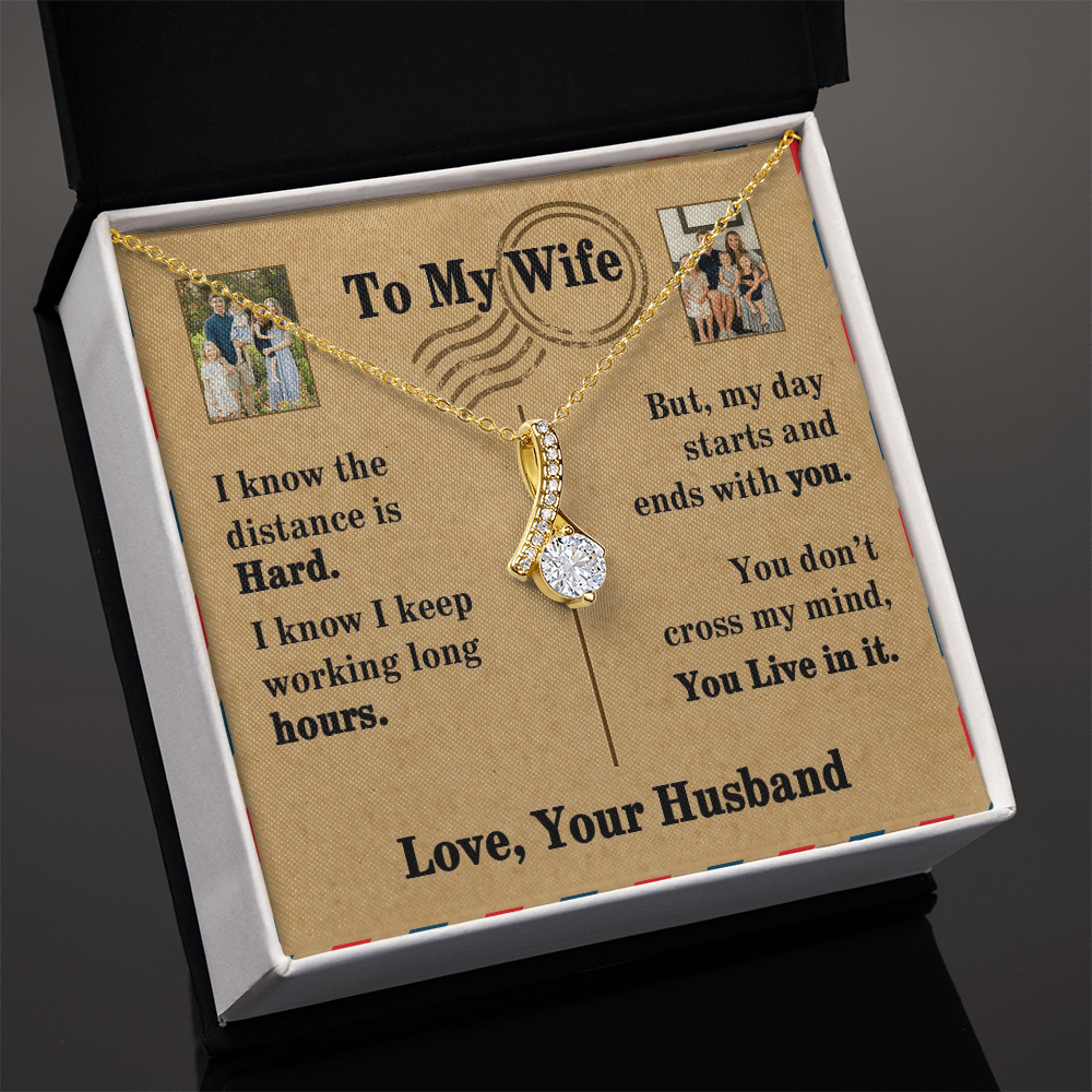 To My Wife Alluring Beauty Necklace