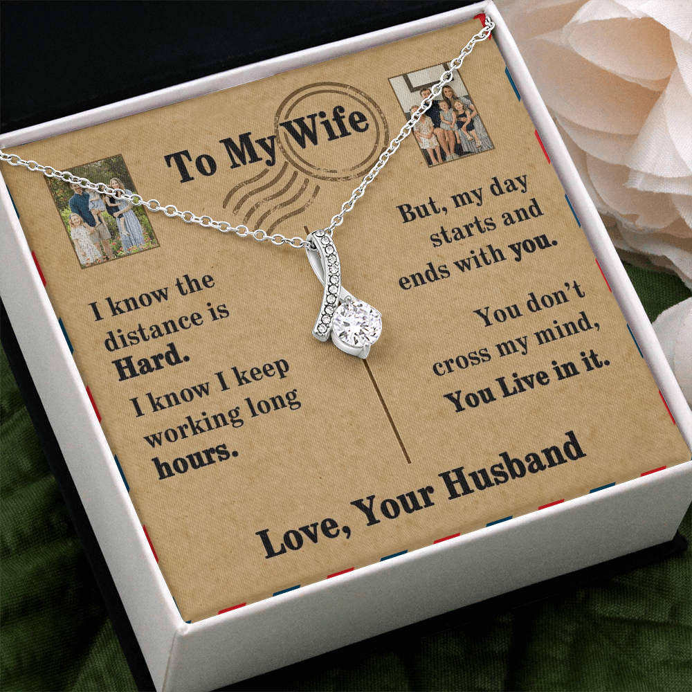 To My Wife Alluring Beauty Necklace
