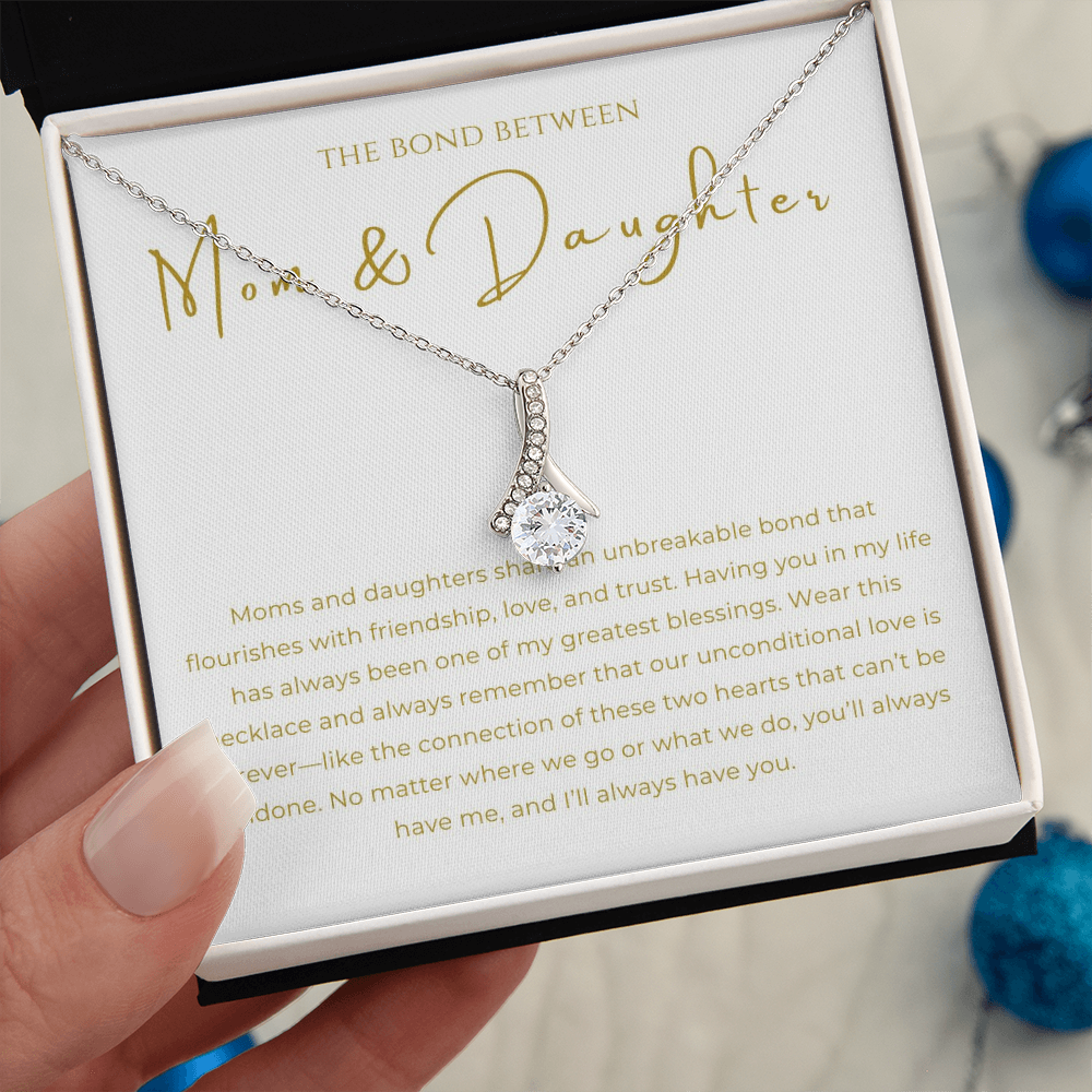 Mom & Daughter Interlocking Hearts Necklace